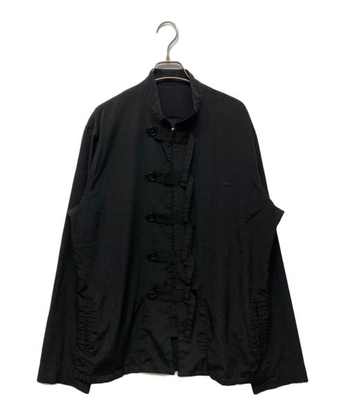 GROUND Y（グラウンドワイ）GROUND Y (グラウンドワイ) チャイナ風シャツ ブラック サイズ:3の古着・服飾アイテム