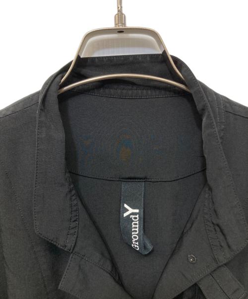 GROUND Y（グラウンドワイ）GROUND Y (グラウンドワイ) チャイナ風シャツ ブラック サイズ:3の古着・服飾アイテム