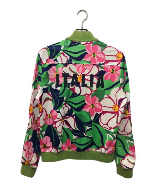 DOLCE & GABBANA（ドルチェ＆ガッバーナ）DOLCE & GABBANA (ドルチェ＆ガッバーナ) 花柄トリコロールジップアップジャケット グリーン サイズ:48の古着・服飾アイテム