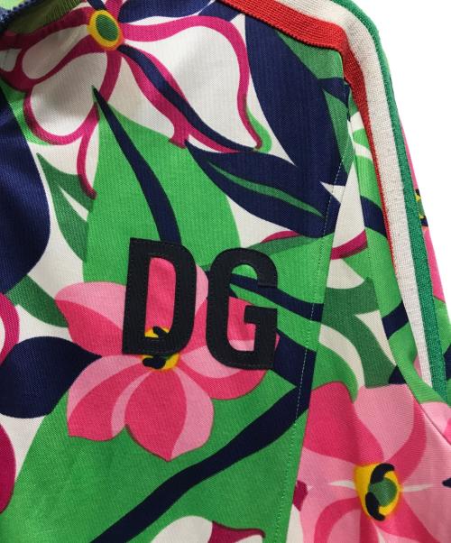 DOLCE & GABBANA（ドルチェ＆ガッバーナ）DOLCE & GABBANA (ドルチェ＆ガッバーナ) 花柄トリコロールジップアップジャケット グリーン サイズ:48の古着・服飾アイテム