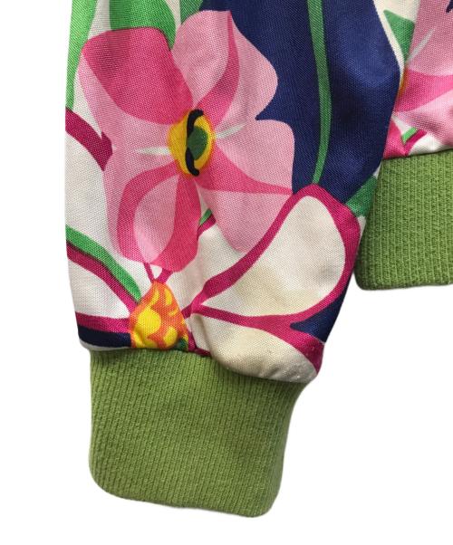 DOLCE & GABBANA（ドルチェ＆ガッバーナ）DOLCE & GABBANA (ドルチェ＆ガッバーナ) 花柄トリコロールジップアップジャケット グリーン サイズ:48の古着・服飾アイテム