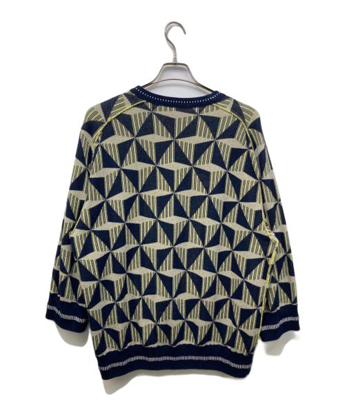 COGNOMEN（コグノーメン）COGNOMEN (コグノーメン) REVERSIBLE FOOTBALL KNIT グリーン サイズ:記載なしの古着・服飾アイテム