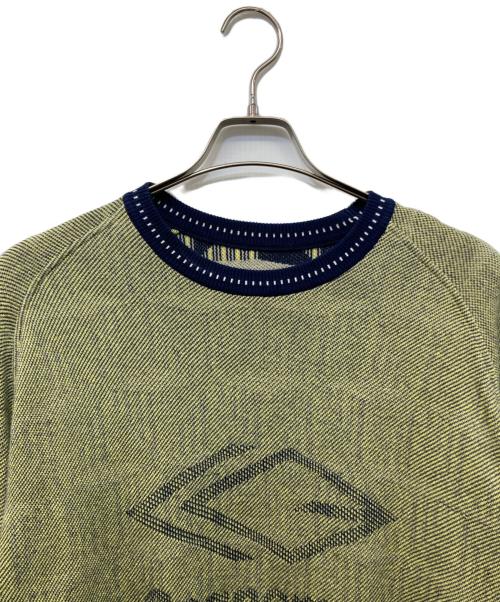 COGNOMEN（コグノーメン）COGNOMEN (コグノーメン) REVERSIBLE FOOTBALL KNIT グリーン サイズ:記載なしの古着・服飾アイテム
