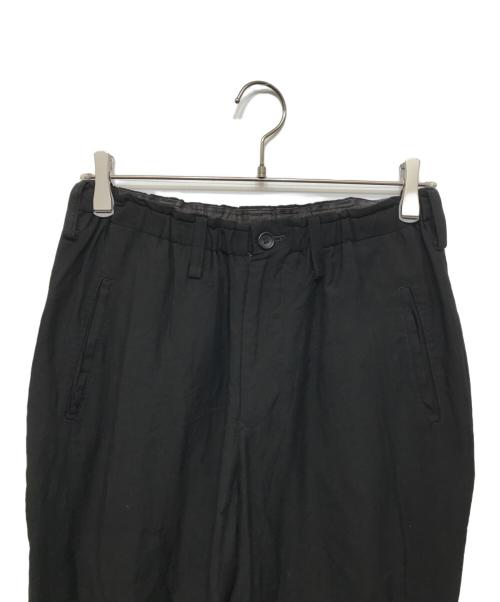 YOHJI YAMAMOTO（ヨウジヤマモト）YOHJI YAMAMOTO (ヨウジヤマモト) イージーテーパードパンツ ブラック サイズ:1の古着・服飾アイテム