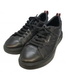 BALLY（バリー）の古着「レザースニーカー」｜ブラック