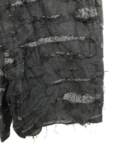 MIHARA YASUHIRO（ミハラヤスヒロ）MIHARA YASUHIRO (ミハラヤスヒロ) 再構築ショートパンツ ブラック サイズ:48の古着・服飾アイテム