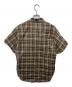 OPEN YY (オープンワイワイ) WIRE-CUFF CHIECK SHIRT ブラウン サイズ:Ｓ 未使用品：8000円