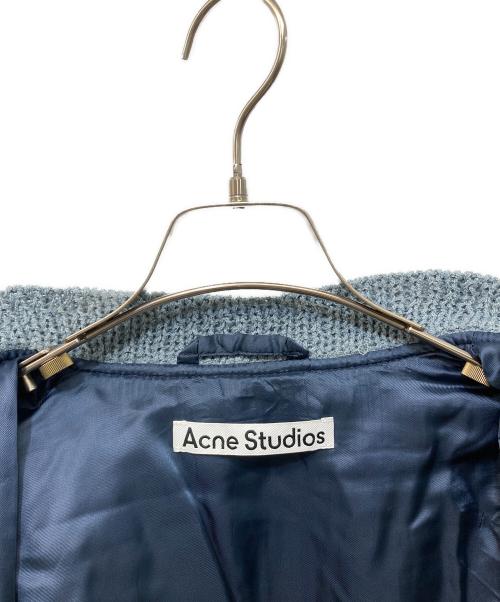 Acne studios（アクネ ストゥディオス）ACNE STUDIOS (アクネ ストゥディオス) ボンバージャケット ブルー サイズ:34の古着・服飾アイテム