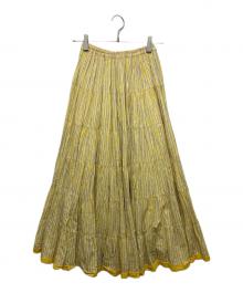 MARIHA（マリハ）の古着「草原の虹のスカート」｜イエロー