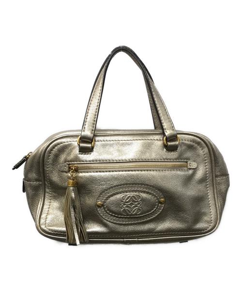 LOEWE（ロエベ）LOEWE (ロエベ) アナグラム ボストンバッグ グレーの古着・服飾アイテム