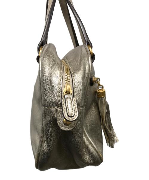 LOEWE（ロエベ）LOEWE (ロエベ) アナグラム ボストンバッグ グレーの古着・服飾アイテム