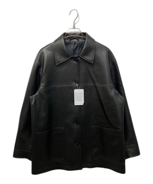 BEAUTY&YOUTH（ビューティーアンドユース）BEAUTY&YOUTH (ビューティーアンドユース) レザーライクカバーオールジャケット ブラック サイズ:M 未使用品の古着・服飾アイテム