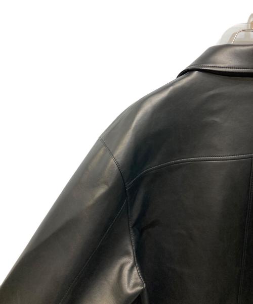 BEAUTY&YOUTH（ビューティーアンドユース）BEAUTY&YOUTH (ビューティーアンドユース) レザーライクカバーオールジャケット ブラック サイズ:M 未使用品の古着・服飾アイテム