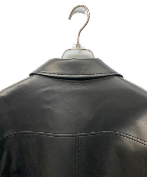 BEAUTY&YOUTH（ビューティーアンドユース）BEAUTY&YOUTH (ビューティーアンドユース) レザーライクカバーオールジャケット ブラック サイズ:M 未使用品の古着・服飾アイテム