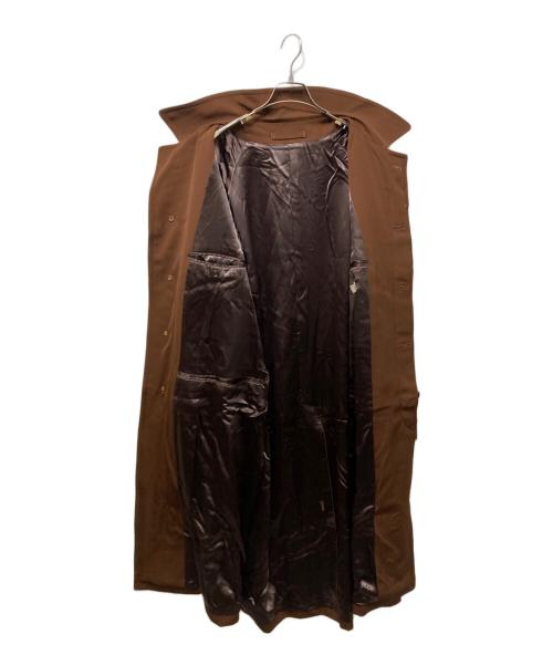 UNFIL（アンフィル）unfil (アンフィル) ウールギャバジンバルマカーンコート ブラウン サイズ:5の古着・服飾アイテム