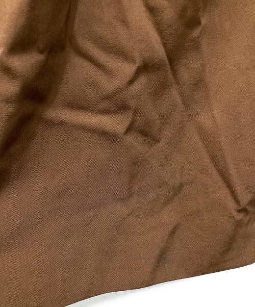 UNFIL（アンフィル）unfil (アンフィル) ウールギャバジンバルマカーンコート ブラウン サイズ:5の古着・服飾アイテム