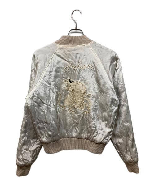 Pearl Diver（パールダイバー）Pearl Diver (パールダイバー) リバーシブルスカジャン ボルドー×ホワイト サイズ:Mの古着・服飾アイテム