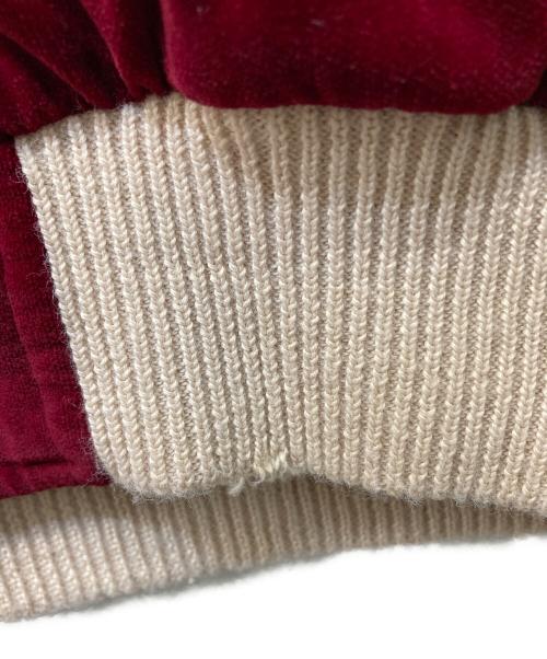 Pearl Diver（パールダイバー）Pearl Diver (パールダイバー) リバーシブルスカジャン ボルドー×ホワイト サイズ:Mの古着・服飾アイテム