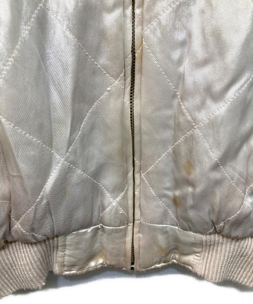 Pearl Diver（パールダイバー）Pearl Diver (パールダイバー) リバーシブルスカジャン ボルドー×ホワイト サイズ:Mの古着・服飾アイテム