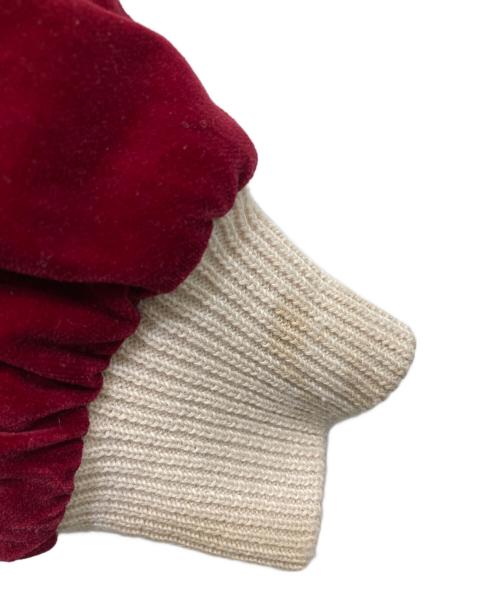 Pearl Diver（パールダイバー）Pearl Diver (パールダイバー) リバーシブルスカジャン ボルドー×ホワイト サイズ:Mの古着・服飾アイテム