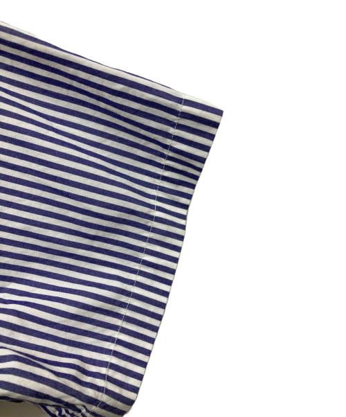 stussy（ステューシー）stussy (ステューシー) S/Sストライプシャツ ホワイト×ブルー サイズ:Sの古着・服飾アイテム