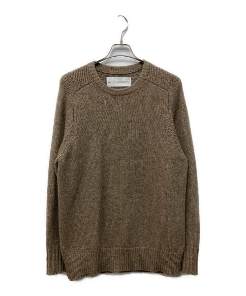 walenode（ウェルノード）walenode (ウェルノード) ヤク クルーネックニット ベージュ サイズ:Lの古着・服飾アイテム