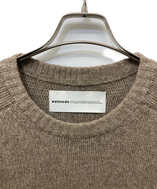 walenode（ウェルノード）walenode (ウェルノード) ヤク クルーネックニット ベージュ サイズ:Lの古着・服飾アイテム
