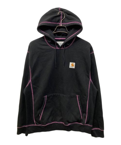 Carhartt WIP（カーハート ワークインプログレス）Carhartt WIP (カーハート ワークインプログレス) AWAKE (アウェイク) ワンポイントロゴパーカー ブラック サイズ:Lの古着・服飾アイテム