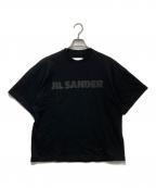 JIL SANDERジルサンダー）の古着「オーバーサイズ ロゴTシャツ」｜ブラック