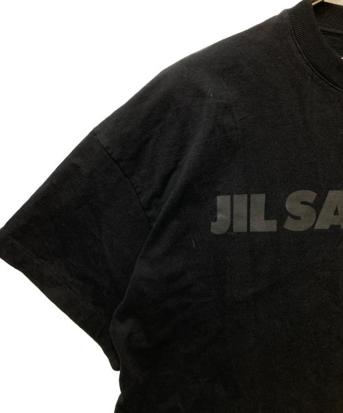 JIL SANDER（ジルサンダー）JIL SANDER (ジルサンダー) オーバーサイズ ロゴTシャツ ブラック サイズ:Sの古着・服飾アイテム