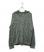 AURALEEオーラリー）の古着「スキッパー ポロ コットンニット」｜グリーン