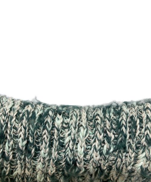 AURALEE（オーラリー）AURALEE (オーラリー) スキッパー ポロ コットンニット グリーンの古着・服飾アイテム