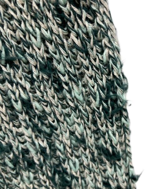 AURALEE（オーラリー）AURALEE (オーラリー) スキッパー ポロ コットンニット グリーンの古着・服飾アイテム