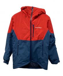 mont-bell（モンベル）の古着「パウダーホップパーカ」｜ネイビー×レッド
