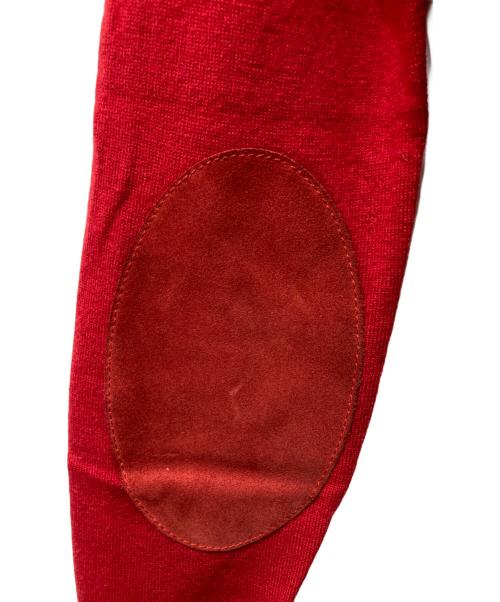 Martin Margiela4（マルタンマルジェラ 4）Martin Margiela4 (マルタンマルジェラ 4) エルボーパッチクルーネックニット レッド サイズ:XSの古着・服飾アイテム