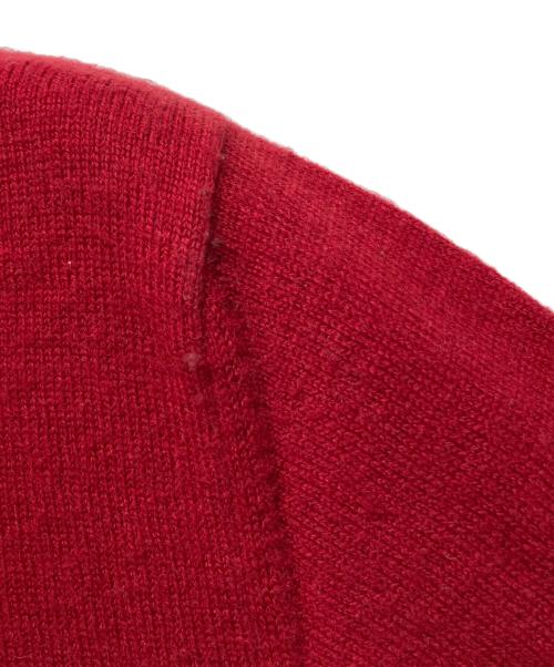 Martin Margiela4（マルタンマルジェラ 4）Martin Margiela4 (マルタンマルジェラ 4) エルボーパッチクルーネックニット レッド サイズ:XSの古着・服飾アイテム