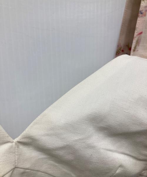 AKIKO AOKI（アキコ アオキ）AKIKO AOKI (アキコ アオキ) フラワープリント フリルキャミソール ピンク サイズ:FREEの古着・服飾アイテム