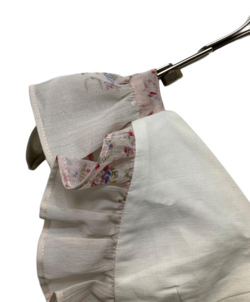 AKIKO AOKI（アキコ アオキ）AKIKO AOKI (アキコ アオキ) フラワープリント フリルキャミソール ピンク サイズ:FREEの古着・服飾アイテム