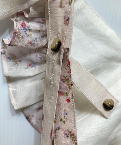 AKIKO AOKI（アキコ アオキ）AKIKO AOKI (アキコ アオキ) フラワープリント フリルキャミソール ピンク サイズ:FREEの古着・服飾アイテム