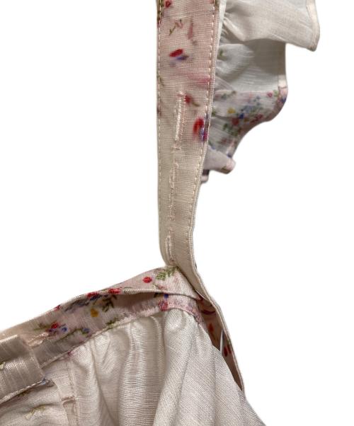 AKIKO AOKI（アキコ アオキ）AKIKO AOKI (アキコ アオキ) フラワープリント フリルキャミソール ピンク サイズ:FREEの古着・服飾アイテム