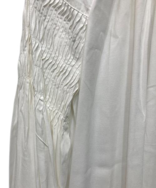 CASA FLINE（カーサフライン）CASA FLINE (カーサフライン) タックスリーブブラウス ホワイト サイズ:FREE 未使用品の古着・服飾アイテム