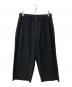 HOMME PLISSE ISSEY MIYAKE（オム プリッセ イッセイ ミヤケ）の古着「プリーツワイドクロップドパンツ」｜ブラック