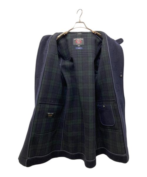 INVERTERE（インバーティア）INVERTERE (インバーティア) SHIPS (シップス) ヘリンボーンダッフルコート ネイビー サイズ:SIZE 38の古着・服飾アイテム