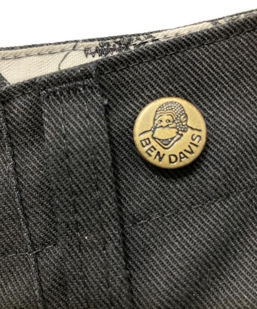 BEN DAVIS（ベンデイビス）BEN DAVIS (ベンデイビス) サスペンダーボタン付きワークパンツ ブラック サイズ:34の古着・服飾アイテム