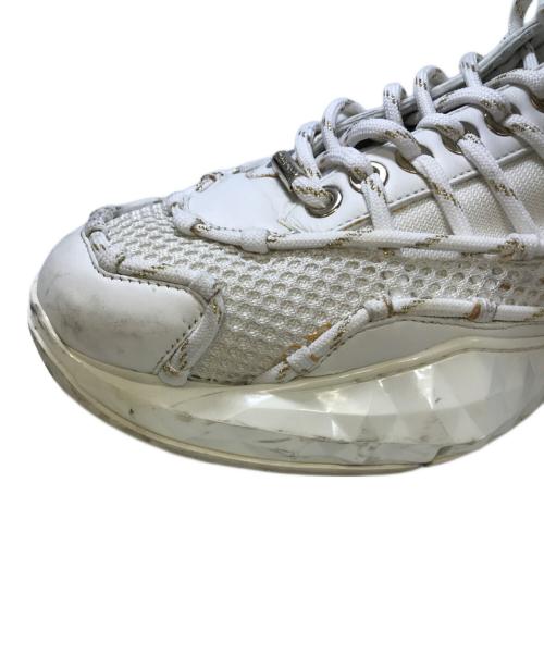 JIMMY CHOO（ジミーチュウ）JIMMY CHOO (ジミーチュウ) DIAMOND レーススニーカー ホワイト サイズ:42の古着・服飾アイテム