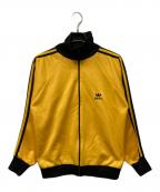 adidasアディダス）の古着「ハイネックトラックジャケット」｜イエロー×ブラック