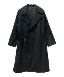 COMOLI（コモリ）の古着「コットンギャバ タイロッケンコート」｜ブラック