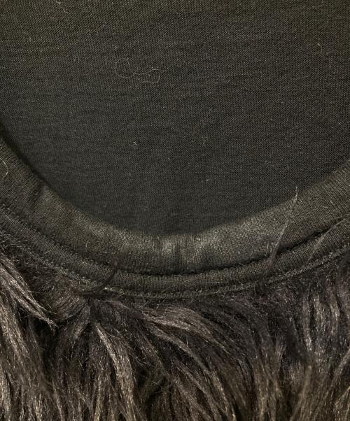 COMME des GARCONS HOMME PLUS（コムデギャルソンオムプリュス）COMME des GARCONS HOMME PLUS (コムデギャルソンオムプリュス) FAKE FUR L/S TEE ブラック サイズ:Sの古着・服飾アイテム
