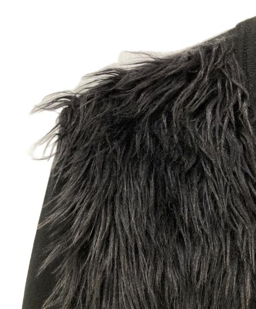 COMME des GARCONS HOMME PLUS（コムデギャルソンオムプリュス）COMME des GARCONS HOMME PLUS (コムデギャルソンオムプリュス) FAKE FUR L/S TEE ブラック サイズ:Sの古着・服飾アイテム