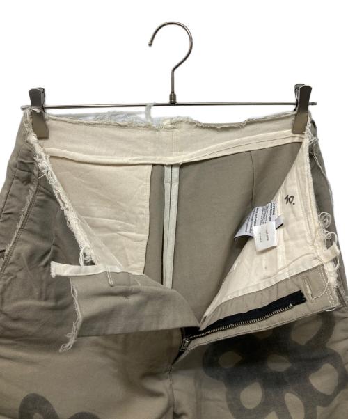 CAMIEL FORTGENS（カミエルフォートヘンス）CAMIEL FORTGENS (カミエルフォートヘンス) フラワープリントワイドパンツ ベージュ サイズ:Ｓの古着・服飾アイテム